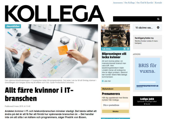 Tidningen Kollega 8 mars 2019