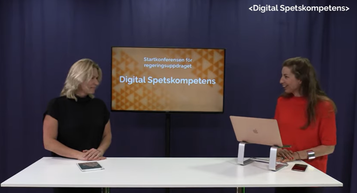 Åsa Zetterberg vid konferensen Digital Spetskompetens