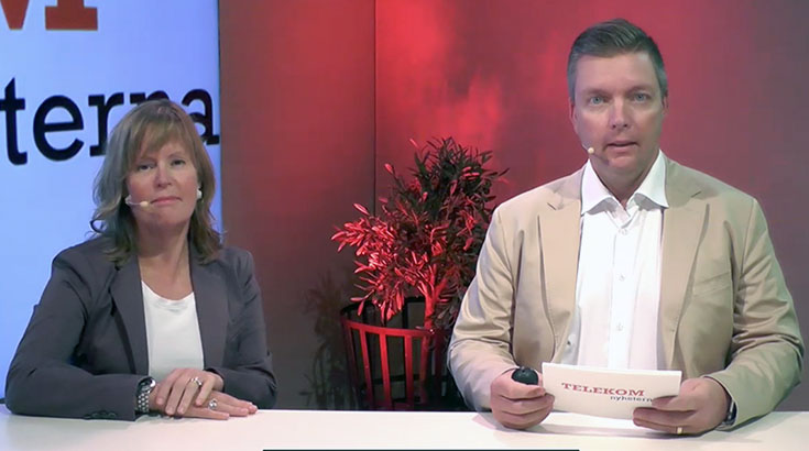My Bergdahl och Telekomnyheternas chefredaktör Mats Roesgaard Sjödin